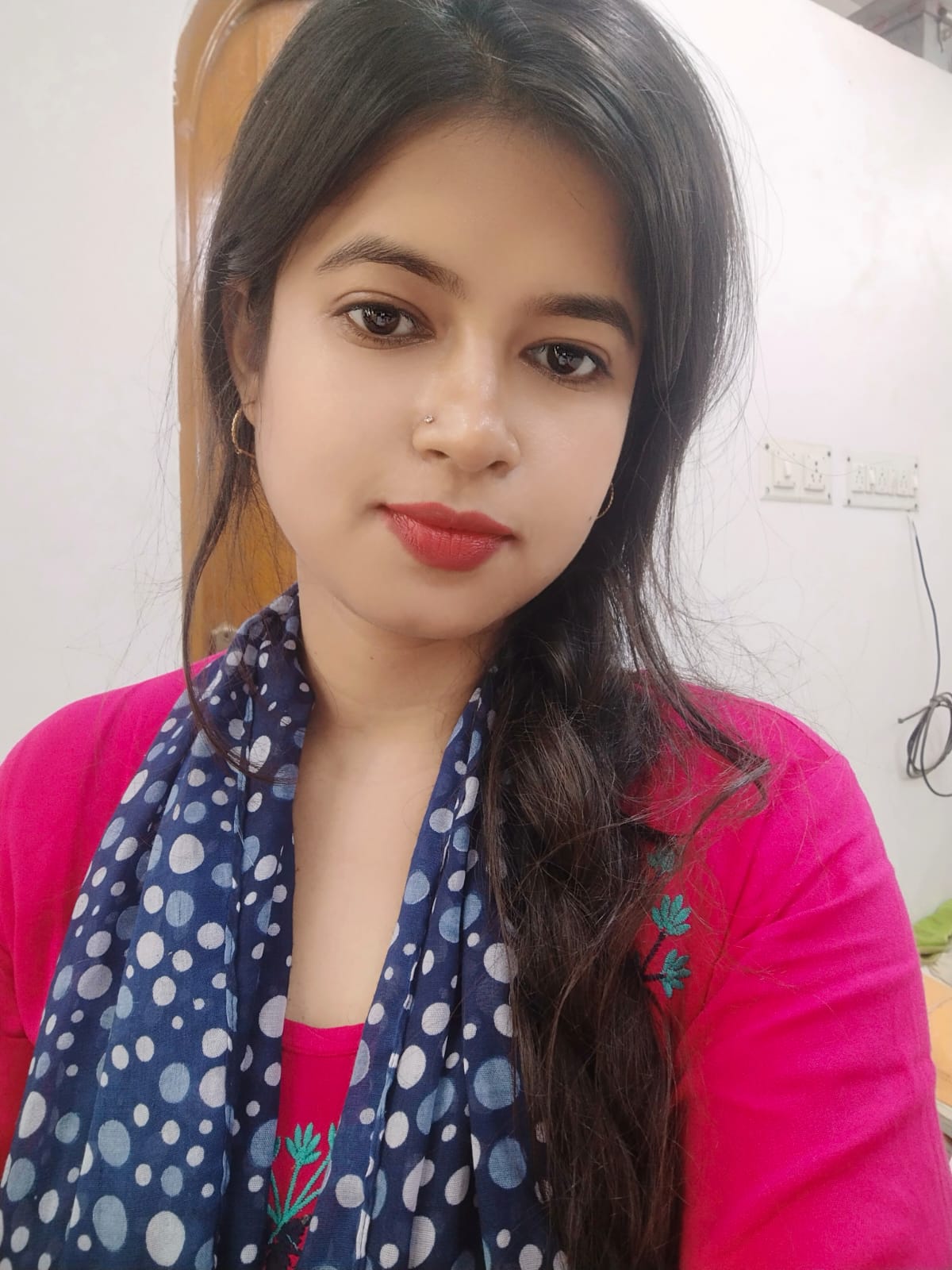 Ronita Deb smiling after completing her English fluency course at Sujyoti Language School, Madhyamgram.